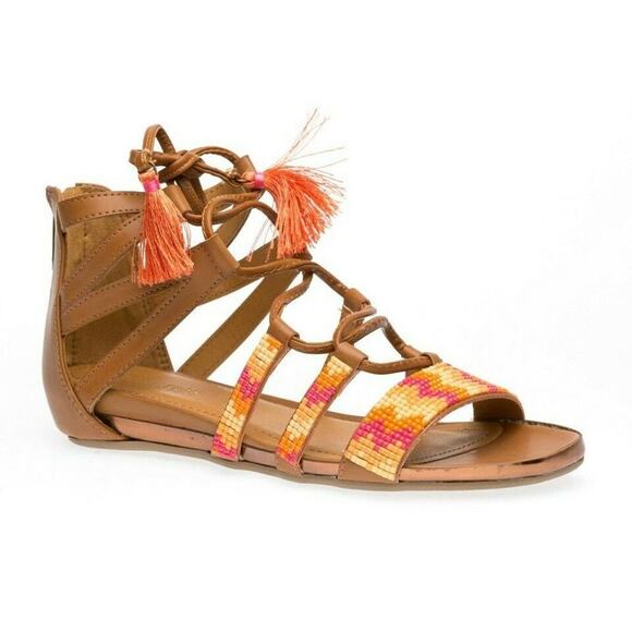 Kenneth Cole REACTION Lost Look 2 Gladiator Sandal Tan Size 6.5 M US - Picture 3 of 8